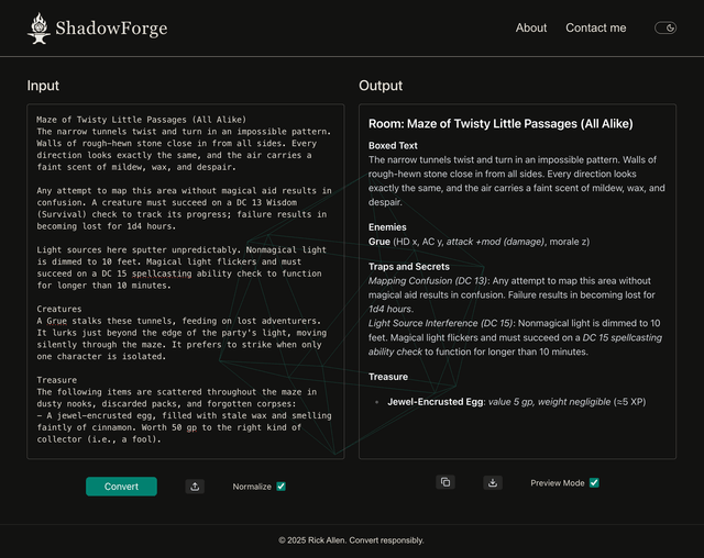 ShadowForge project screenshot